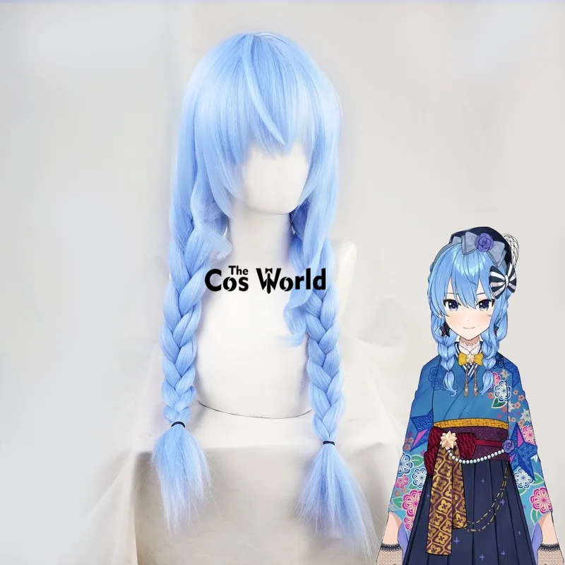 Virtual YouTuber VTuber Hololive Hoshimati Hosimati Suisei Halloween Anime Cosplay Wig Rambut Sintetis + Topi Wig