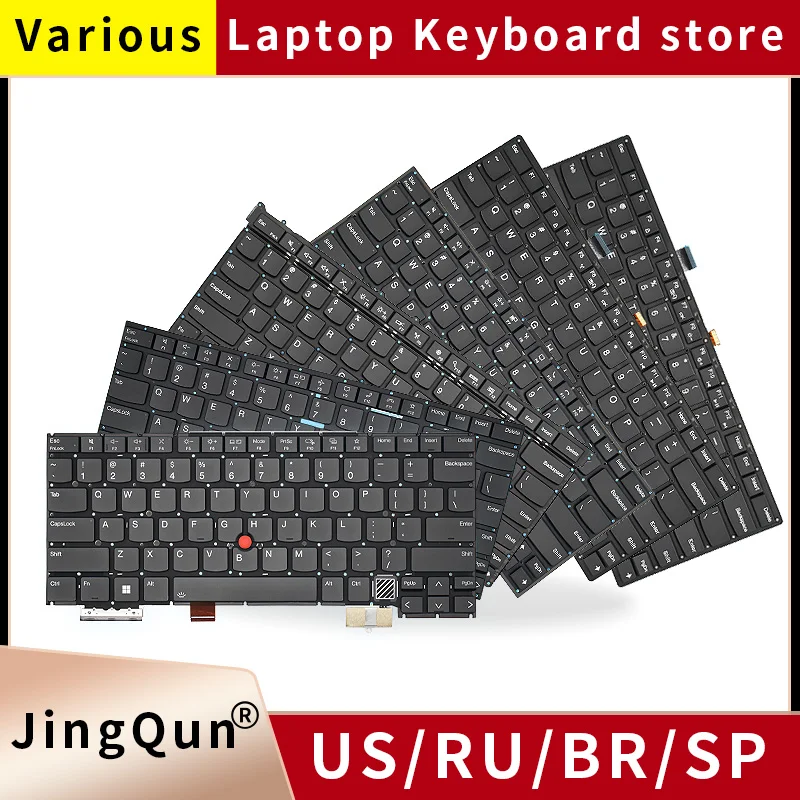 US/RU Keyboard For Lenovo ThinkPad X1 Carbon Gen2/3/4/5/6/7/8/9/10/11/12/13 3rd 4/5/6/7/8/9/10/11/12/13th Layout With Backlight