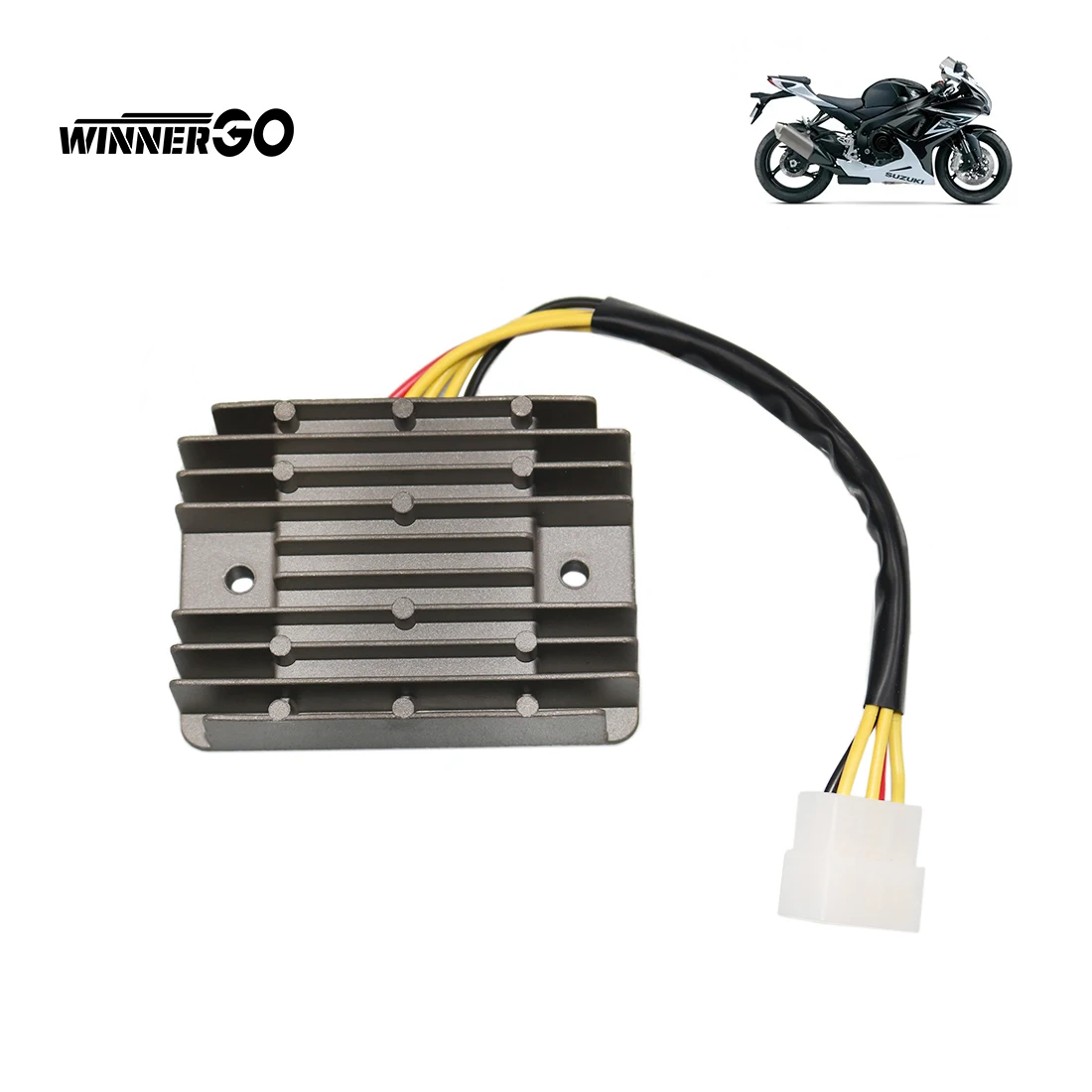 WINNERGO Motorrad-Spannungsregler-Gleichrichter für Suzuki GSXR 600 750 1000 GSXR600 Hayabusa GSX1300R 32800-33E21 32800-33E20 – Detail 2