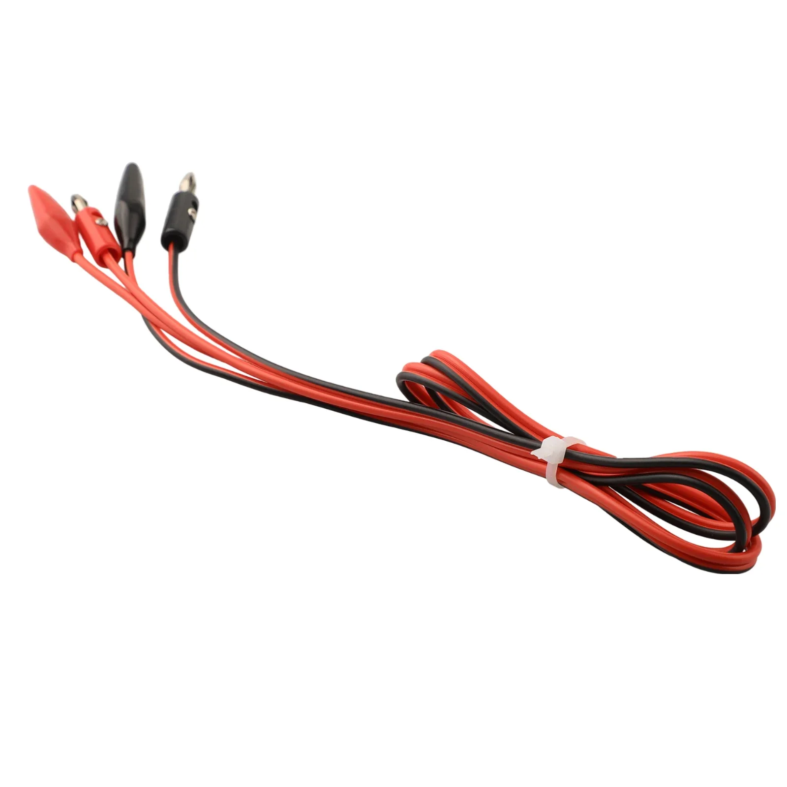 For Lab Use For Electrical Testing Red, Black Test Leads Silicone Clamp 20A Current Capacity 14 AWG Wire Gauge