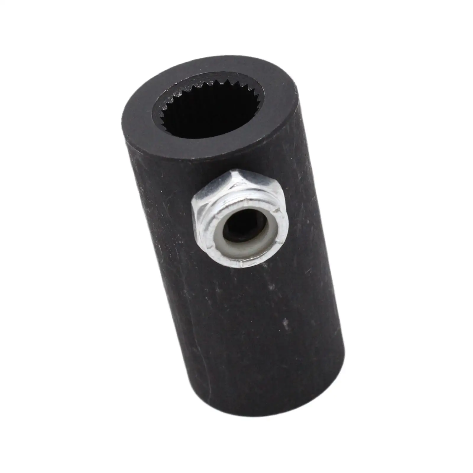 9/16-26 Splines to 3/4 Steering Shaft Coupler Round Smooth Metal Non Flex High Performance Car Steering Accessory