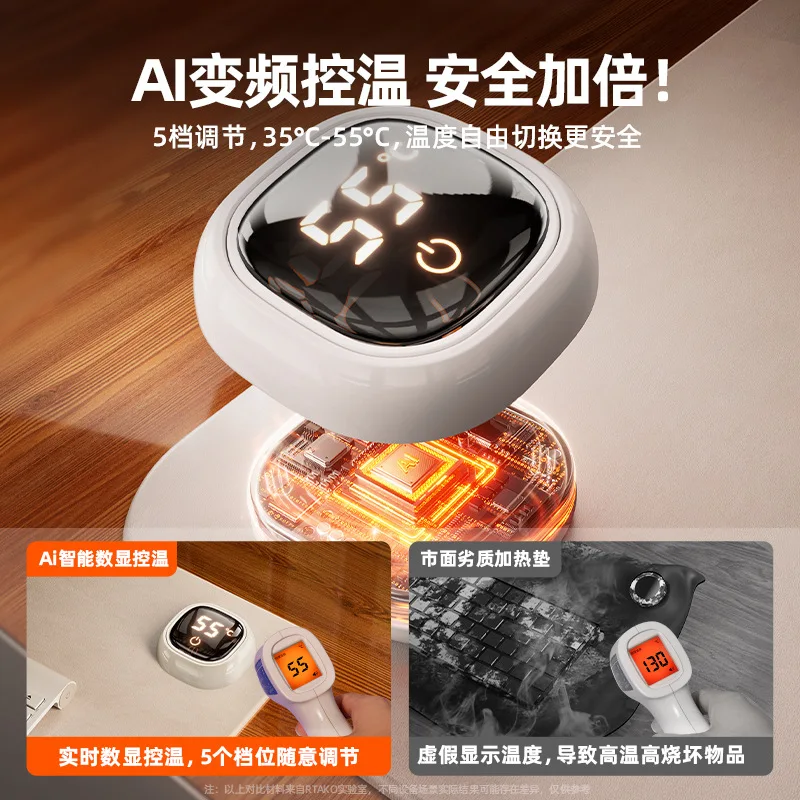 Winter Office Non-slip Oversized Heating Mouse Pad Student Desktop Computer Heating Hand Warmer Table Pad
