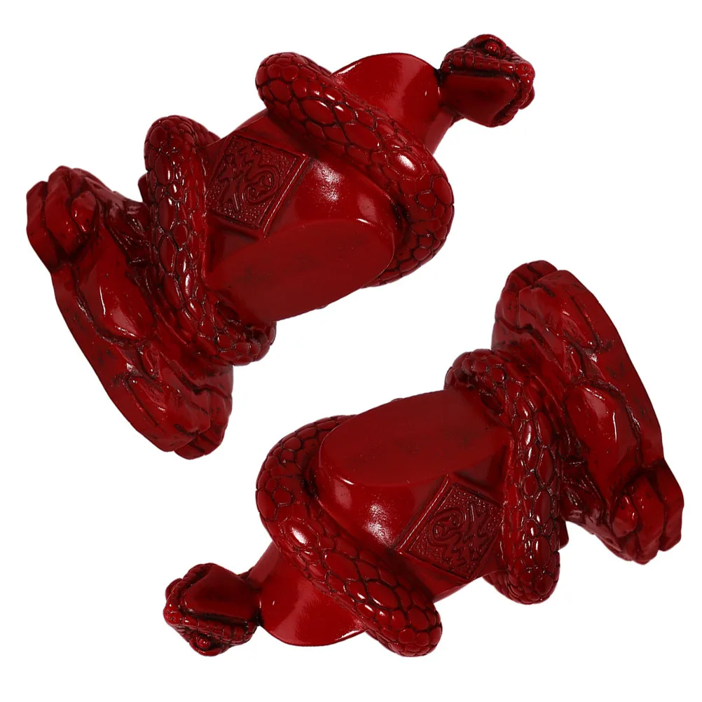 2Pcs Snake Resin Decor Elegant Desktop Indoor Tabletop Ornament Car Home Office Desktop Decor Garden Supplies