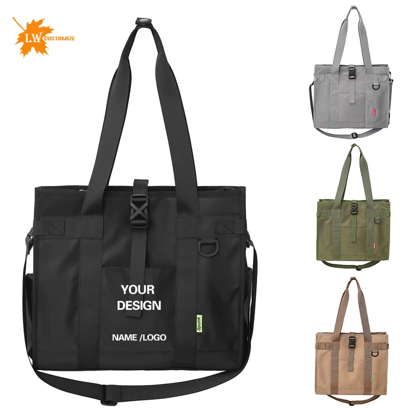 

Холщовая сумка с логотипом для поездок на работу, сумка через плечо, дорожная сумка, индивидуальная большая сумка с принтом имени