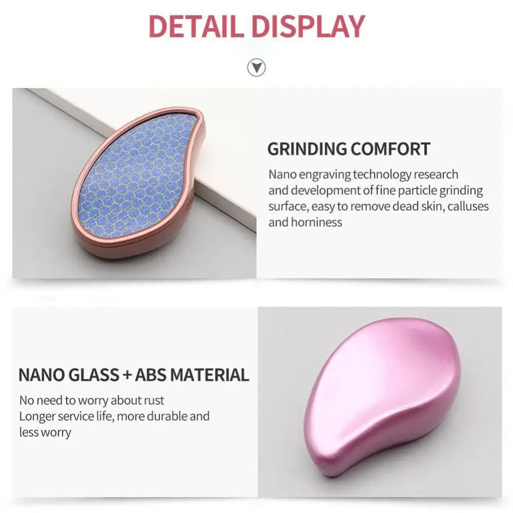 1 قطعة جديد الزجاج القدم فرك طاحونة لوحة بلاستيكية ملف القدم مجلس باديكير الجلد الميت طحن الحجر #3