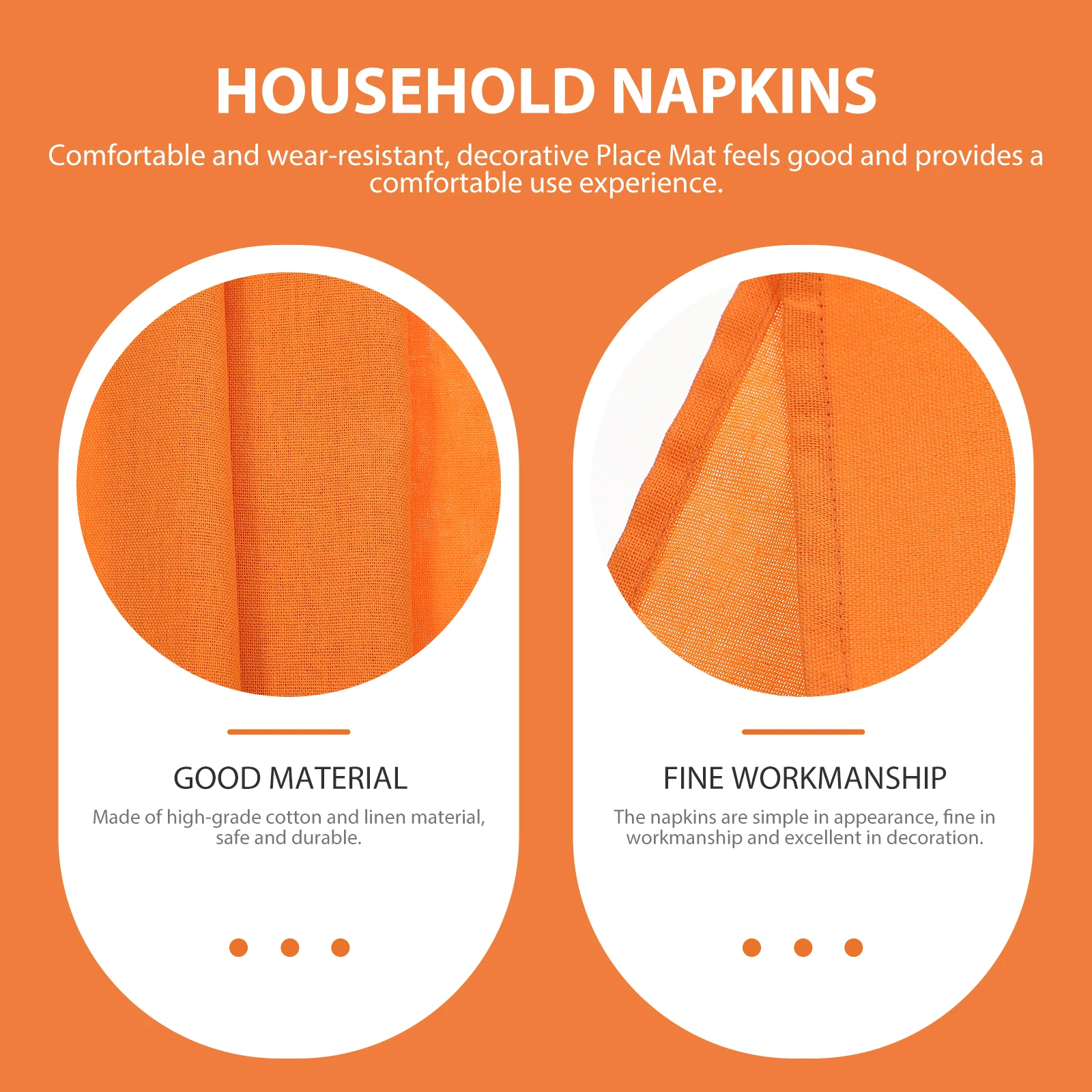 

2Pcs Premium Table Place Mats Sturdy Non-Slip Dish Mat for Dining Insulated Bowl Coaster Reusable Decorative Home Kitchen Decor