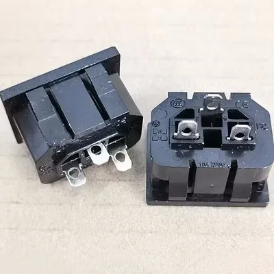5Pcs Panel Mounting IEC320 C13 Power Socket Adapter for Rice Cooker BX-130-A