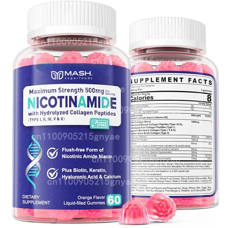 

Vitamin B3 (Niacinamide) Capsules - Boosts Energy, Brain & Heart Health Supports Immunity Supplement
