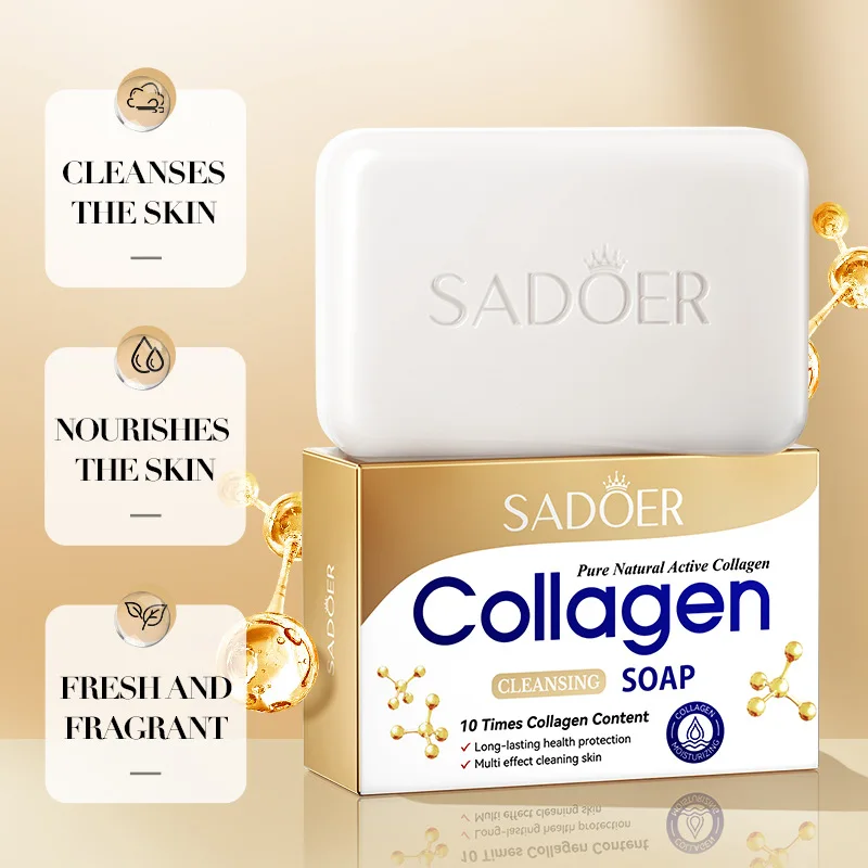 Collagen Cleansing Handmade Soap Handmade Soap Deep Cleans the Body Rain Foam Portable Sheets Washing Skin Lightening Soaps Wash