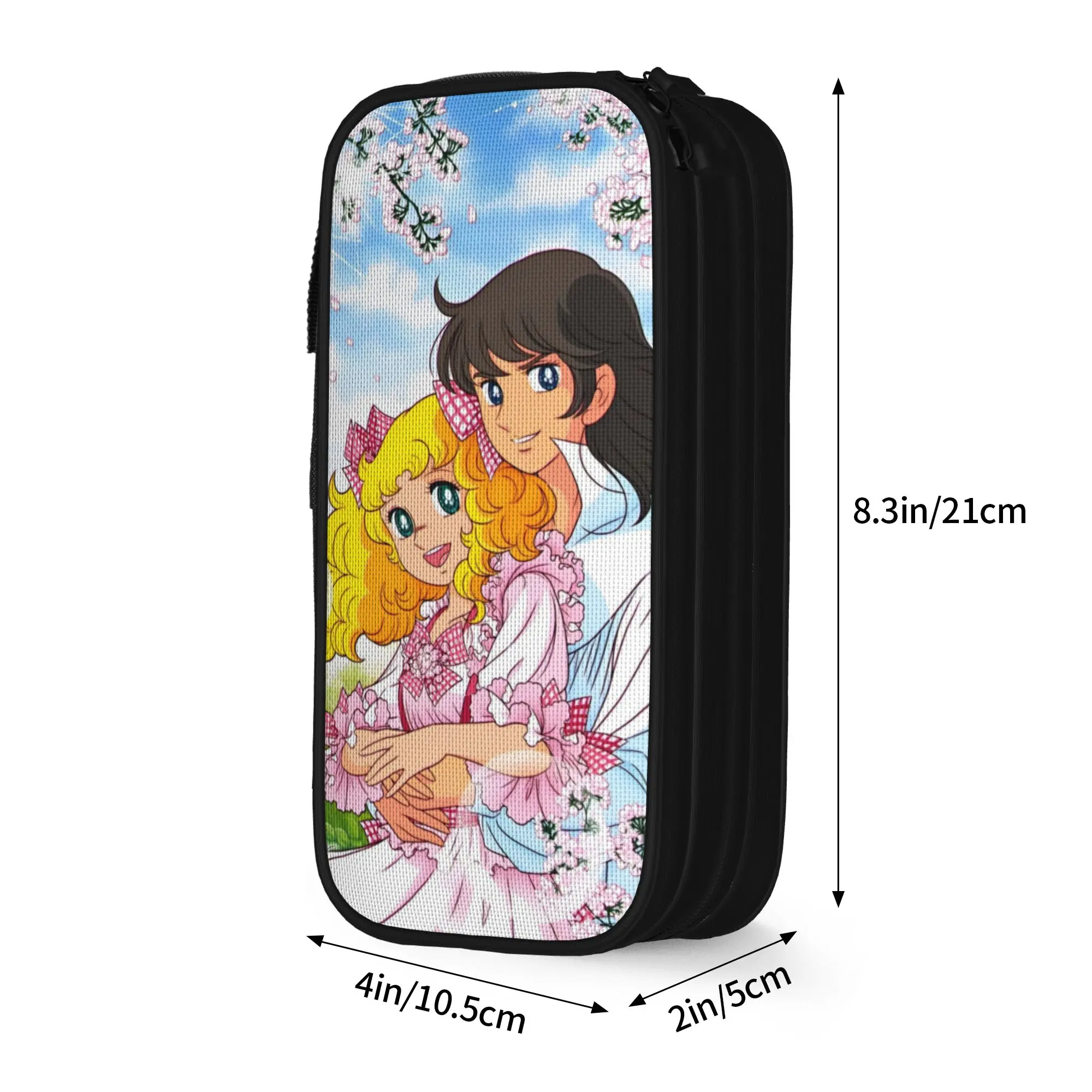 Creative Candy Candy Anime  Pencil Case Drama Romance Pencil Box Pen Kids Big Capacity Bags Students School Gifts Stationery