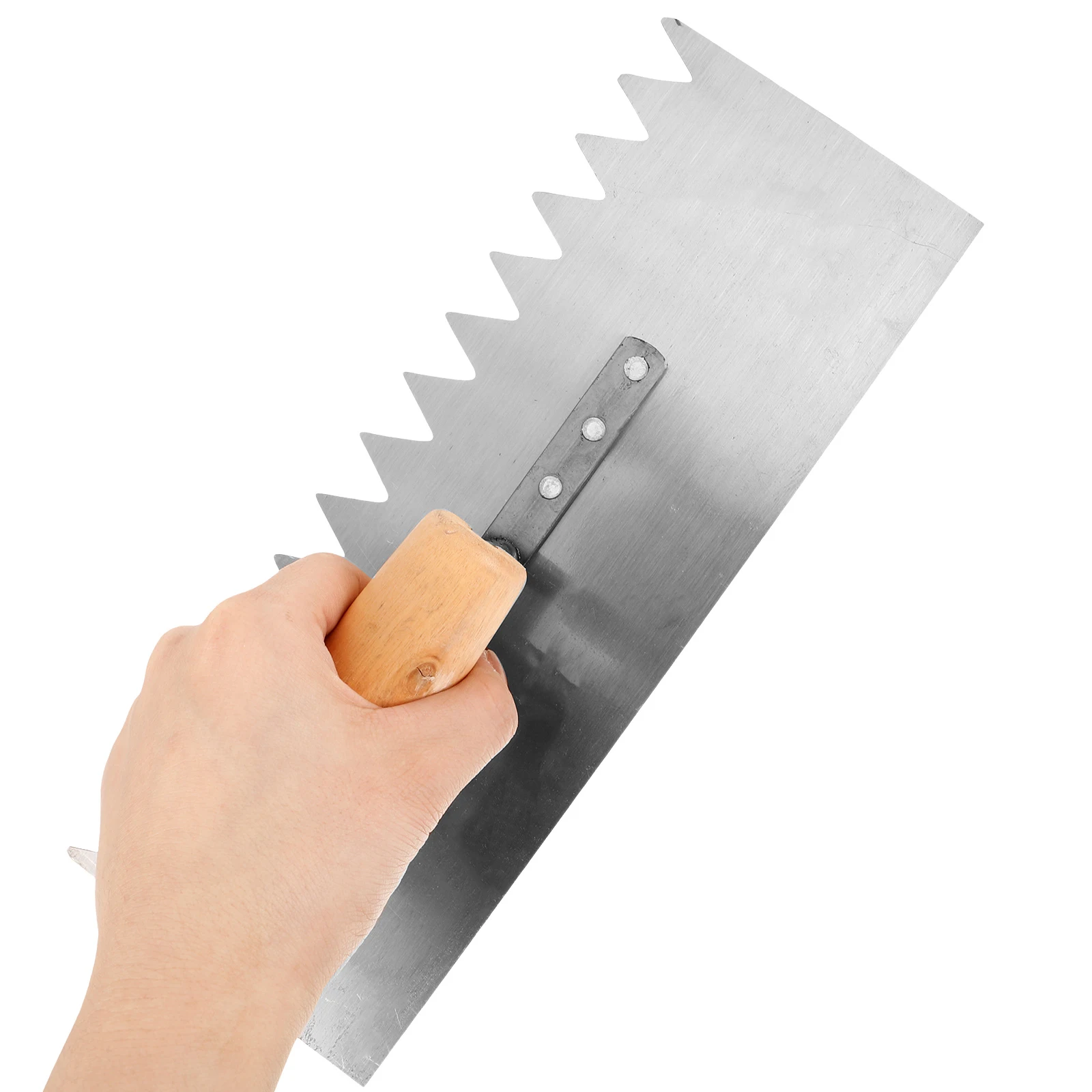 

Concrete Trowel Masonry Heavy Duty Carbon Steel Wood Handle Drywall Trowel Scraper Tool for Oil Putty Cleaning Finishing Wall