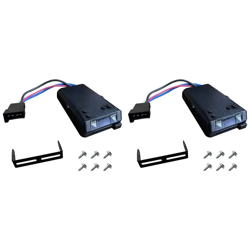 

Compact 2X RV Truck Brake Controller For Trailer With 2 To 8 Braking System Electronic Trailer Brake Controller 8508211