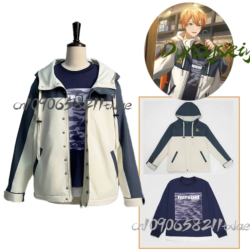 Disfraz de Cosplay de Shinonome Akito del Juego Project Sekai, Chaqueta con Capucha para Hombre y Mujer, para Uso Diario, Carnaval, Halloween