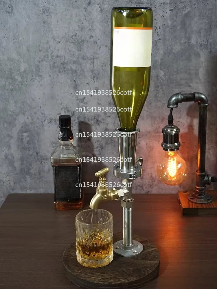 Cafe Bar Industrial Style Retro Wine Rack Wine Divider Stainless Steel 304 Pourer