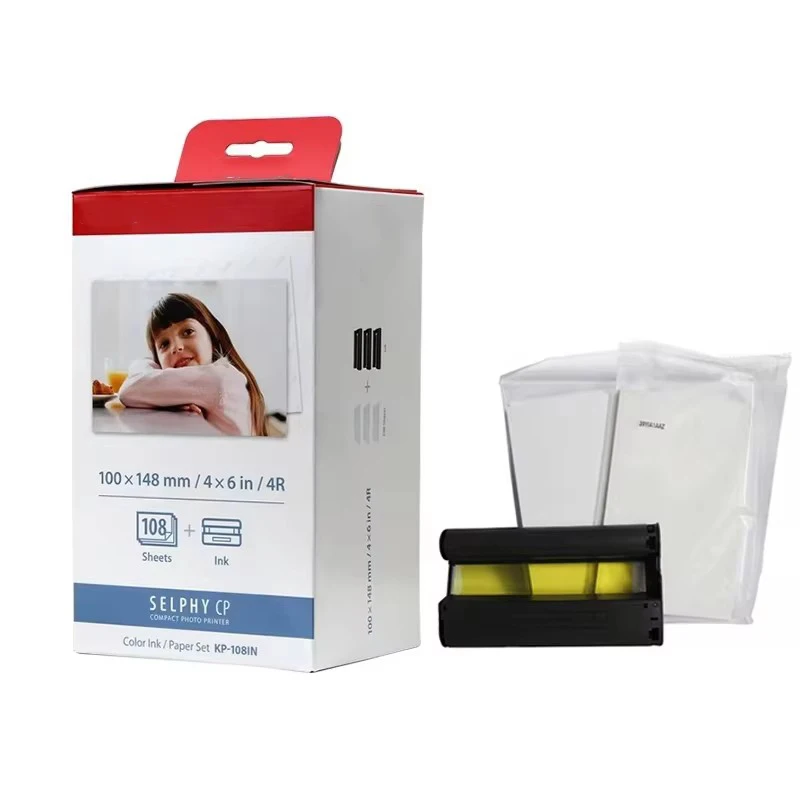

Original New KP-108 RP-108 Selphy Photo Paper For Canon CP910 CP1300 CP1500 Per Box Imported Version High Quality
