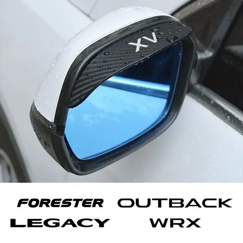 자동차 백미러 비 눈썹 비 스노우 가드 커버 Subaru Forester XV Crosstrek 아웃백 레거시 WRX BRZ 용 자동차 액세서리