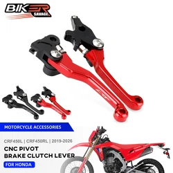 2026 CRF450RL Pivot Brake Clutch Levers For HONDA CRF 450L 450RL 2019-2025 Motorcycle Dirt Pit Bike Front Control Handle Bar