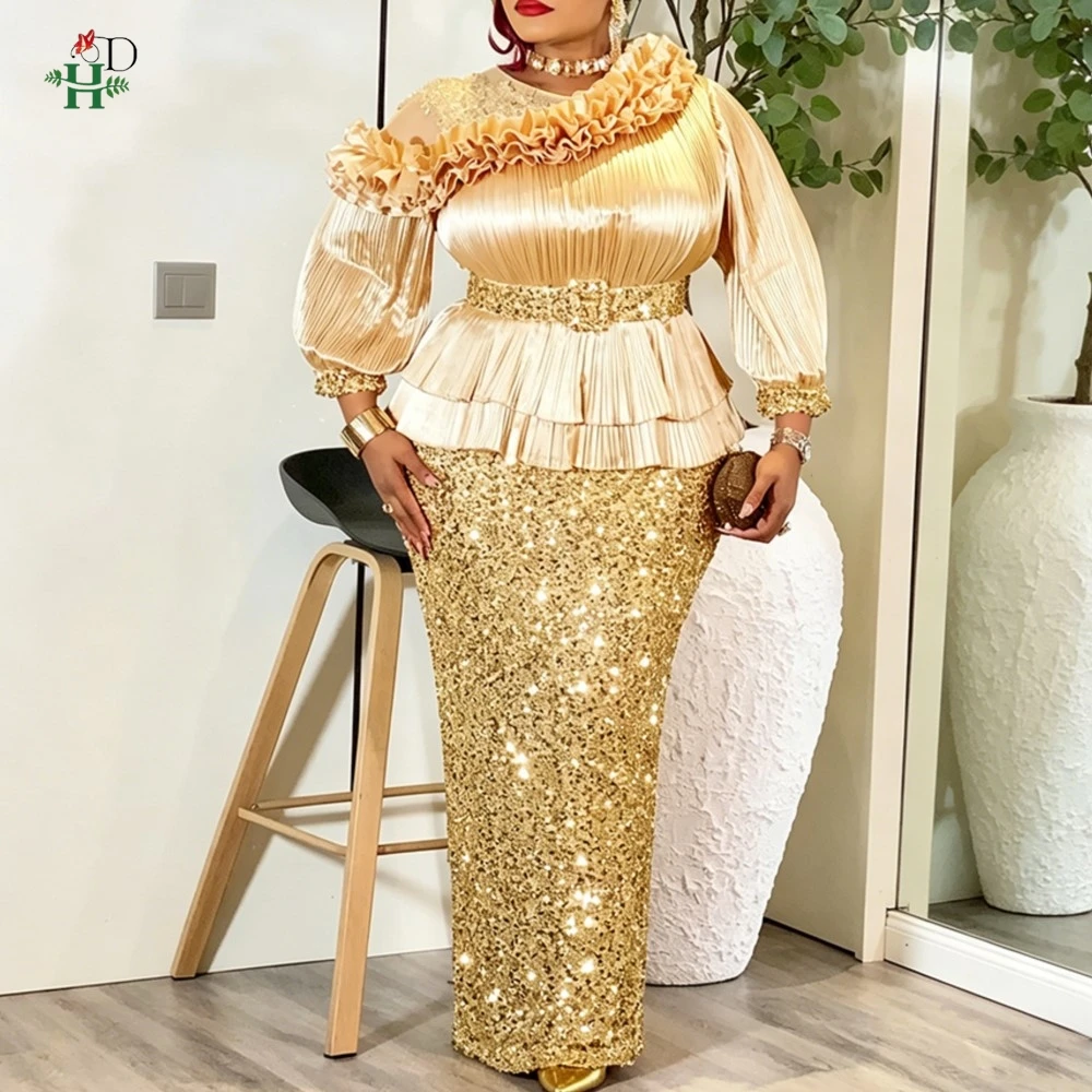 african sequin lace dress Tiwah White African Sequin Lace Maxi Dress-DPXWLS02