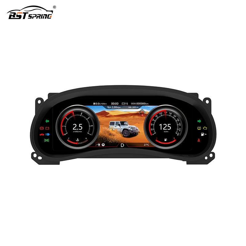 Car Speedometer Android 9.1 digital instrument cluster For Jeep Wrangler 2011-2017 Car Meters Digital Instrument Cluster