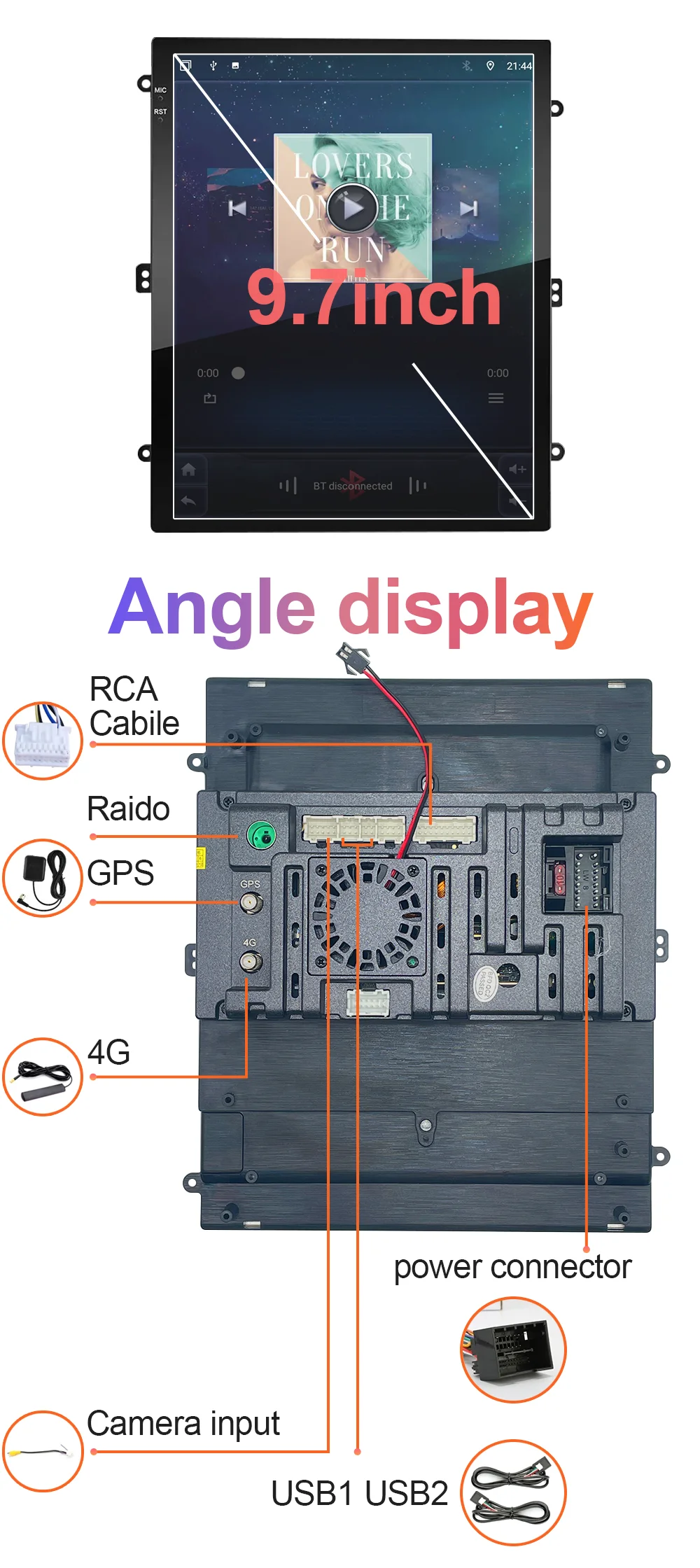 2 Din Car Radio 9.7