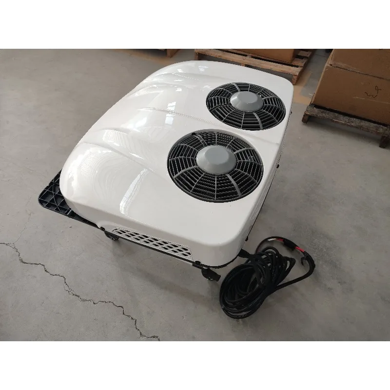 Aire acondicionado para estacionamiento de techo de 12 V y 24 V con potencia de 2400 W. Enfriador de estacionamiento de camiones para vehículos recreativos y barcos de crucero