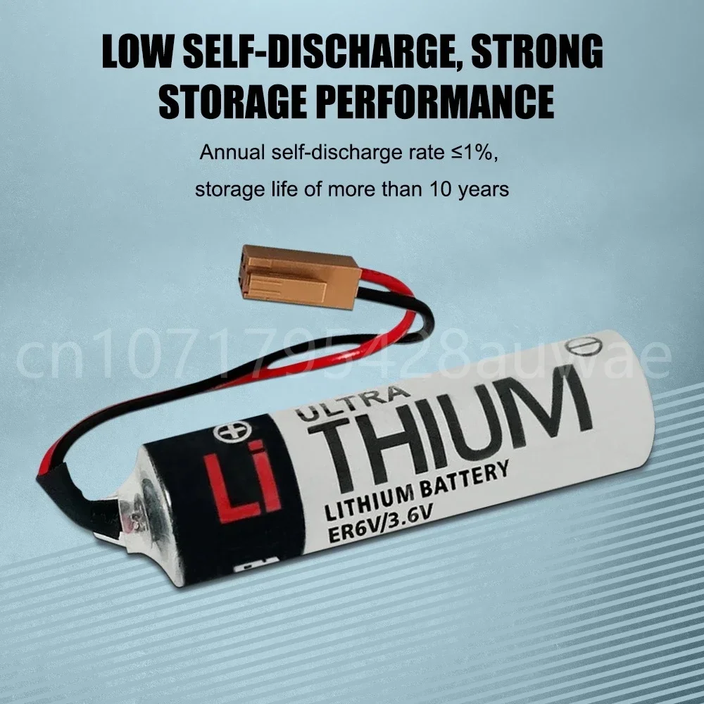 Batterie au lithium pour allumer es-outils CNC, connecteurs marron, 20 pièces, 3.6V, AA, 2000mAh, ER6V, PLC, 24.com