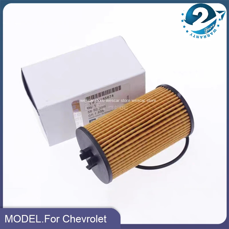 1/2/4pcs Car Original Oil Filter OEM 93185674 for Chevrolet Cruze Trax Orlando Aveo Opel  Astra Corsa Zafira Mokka Pontiac G3