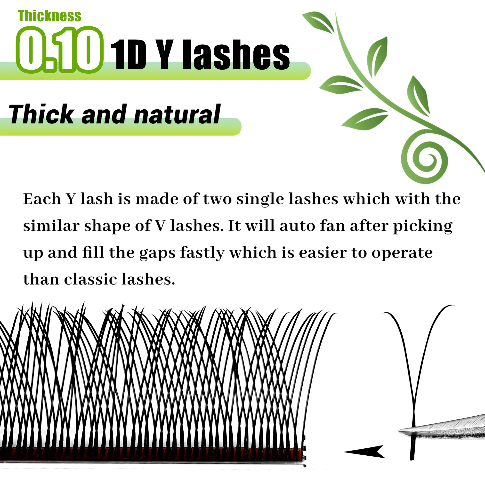 0.10 1D Y Kirpikler Önceden Ha - Eyelash Extension Yelix incelemesi ve fiyatı