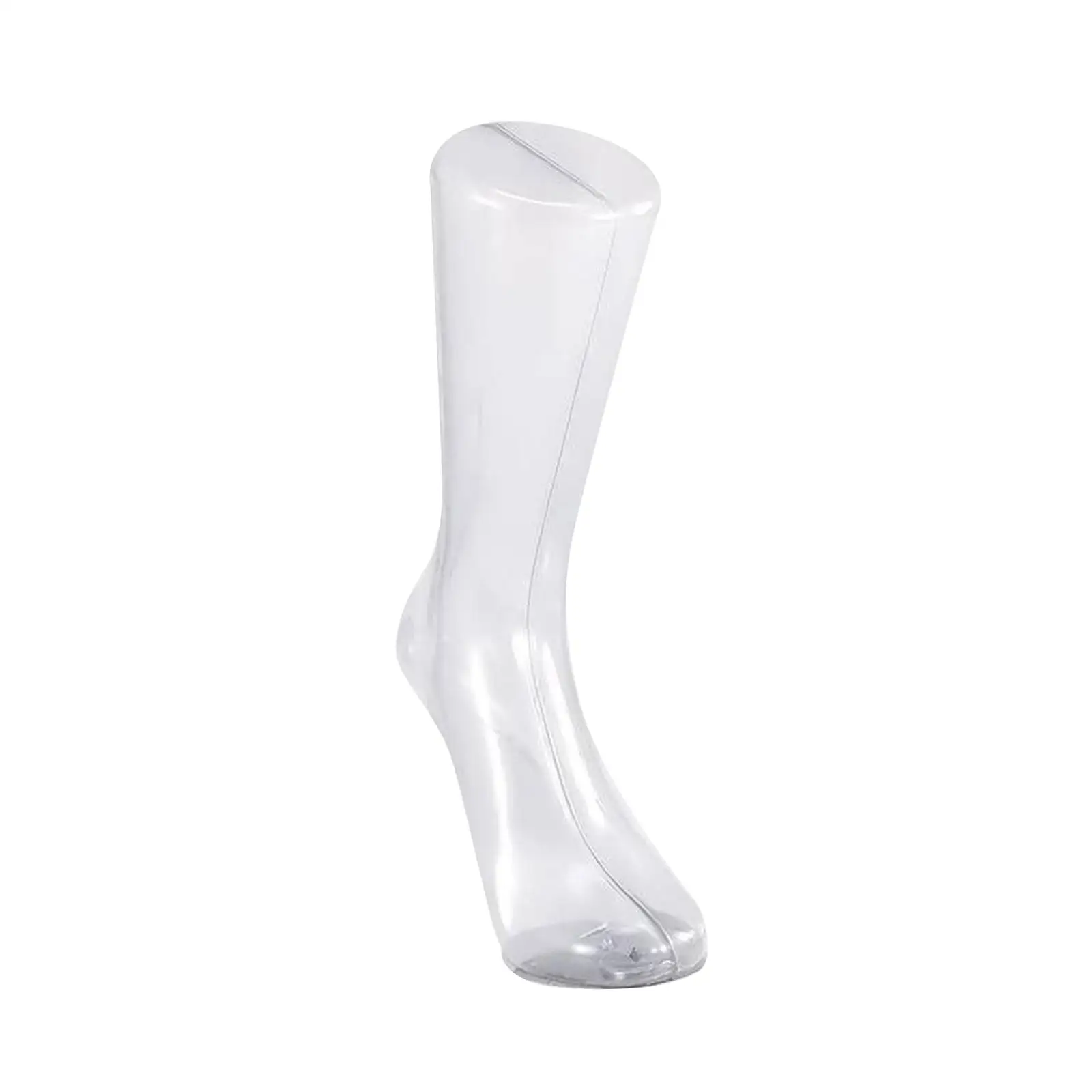 PVC Foot Mannequin Display Stand for Socks Shoes Ankle Bracelet Retail Window Female Foot Model Holder Lightweight Portable