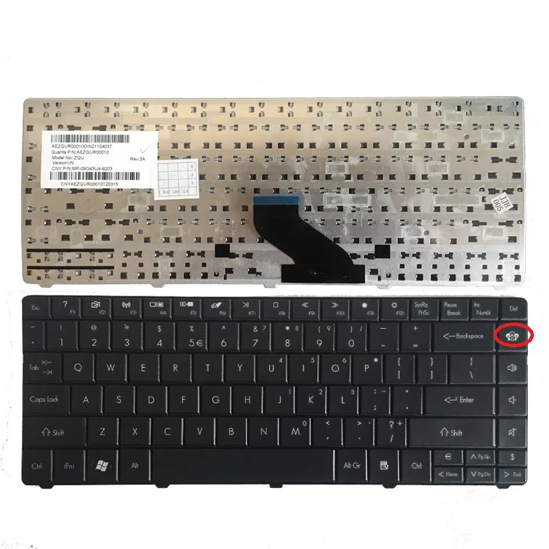 

NEW US laptop keyboard for Acer Aspire E1-421 E1-471G E1-421G E1-431 E1-431G E1-471 English keyboard black