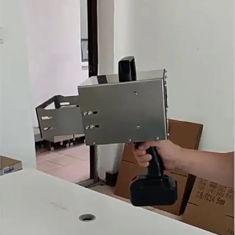Lithium Battery Portable Engraving Pneumatic Marking Machine 120x30 Touch Screen for Nameplate Cylinder Number Frame Chassis