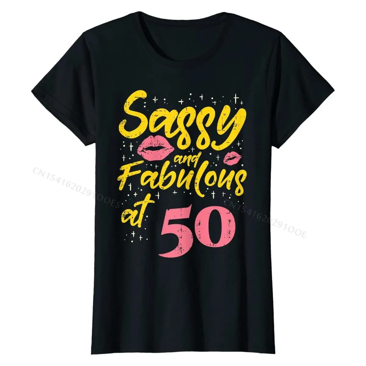 Womens  Fabulous 50 Fifty Years Old 50th Birthday Gift Women T-Shirt Design Cotton Men's Tops T Shirt Camisa Retro T Shirts