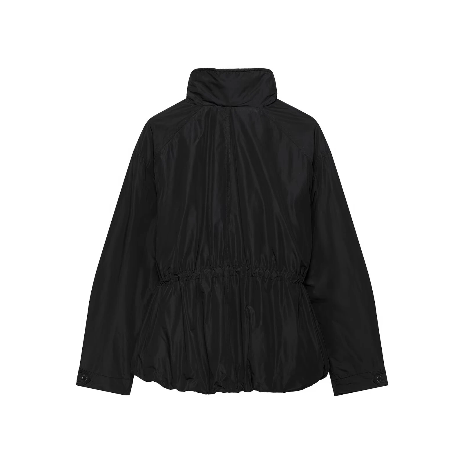 European and American style autumn new product women's fashion versatile long sleeved stand up collar jacket jacket