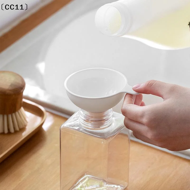 Plastic Wide Mouth Funnel Portable Transfer Funnel For Kitchen Oil Liquid Cosmetic Bottle Filling Tool〔CC11〕