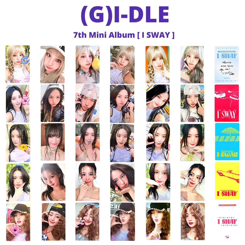 Kpop Idol (G)I-DLE Album I SWAY Photo Card