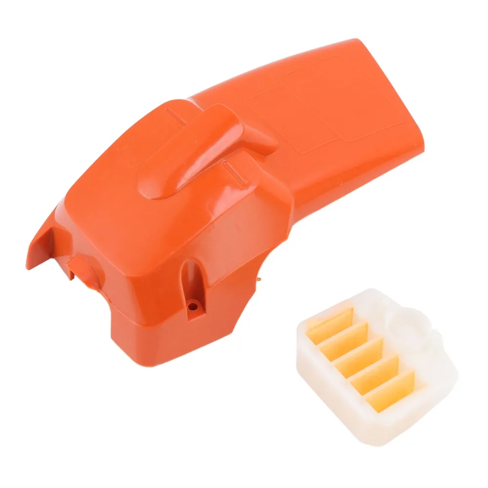 Durable ABS Chainsaw Cylinder Cover Orange Compact Replacement Parts Easy to Install Top Engine Shroud for Husqvarna 340 345 350