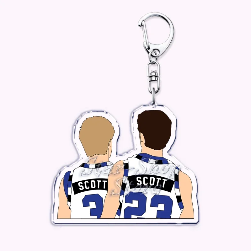 New One Tree Hill Keychains Oth Nathan Lucas Scott Brooke Davis Keyring for Accessories Bag Pendant Key Chain Ring Jewelry Gifts