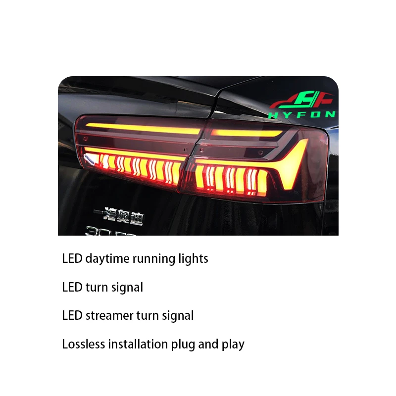 Dla A6 C7 C7pa 2012-2018 Upgrade C8 Style Full LED Rear Tail Lights Reverse Lights Streaming Turn Signal Plug & Play