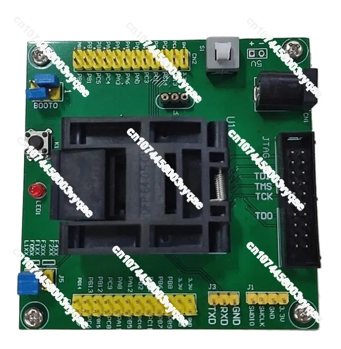 

STM32 Test Programming Socket LQFP64 Package Programmer JTAG SWD Serial Port 3 Download Methods