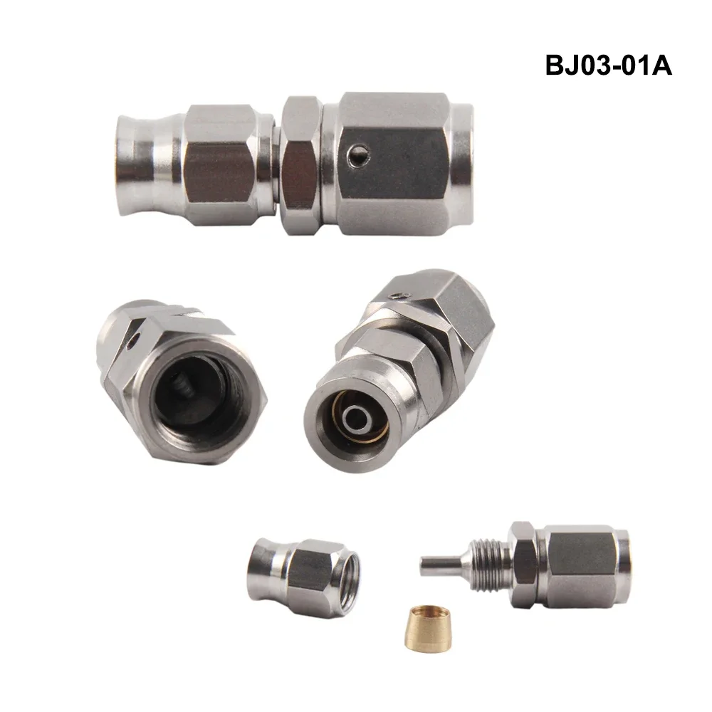 AN3 auto MotorBike Hydraulic Brake Oil Hose Banjo Fitting stainless Steel 10mm for PTFE line