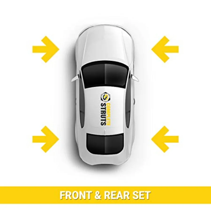 مجموعة دعامات كاملة أمامية وخلفية كاملة مع مجموعة استبدال نوابض ملفوفة مكونة من 4 قطع لـ 20042009 Toyota Prius Enhanc