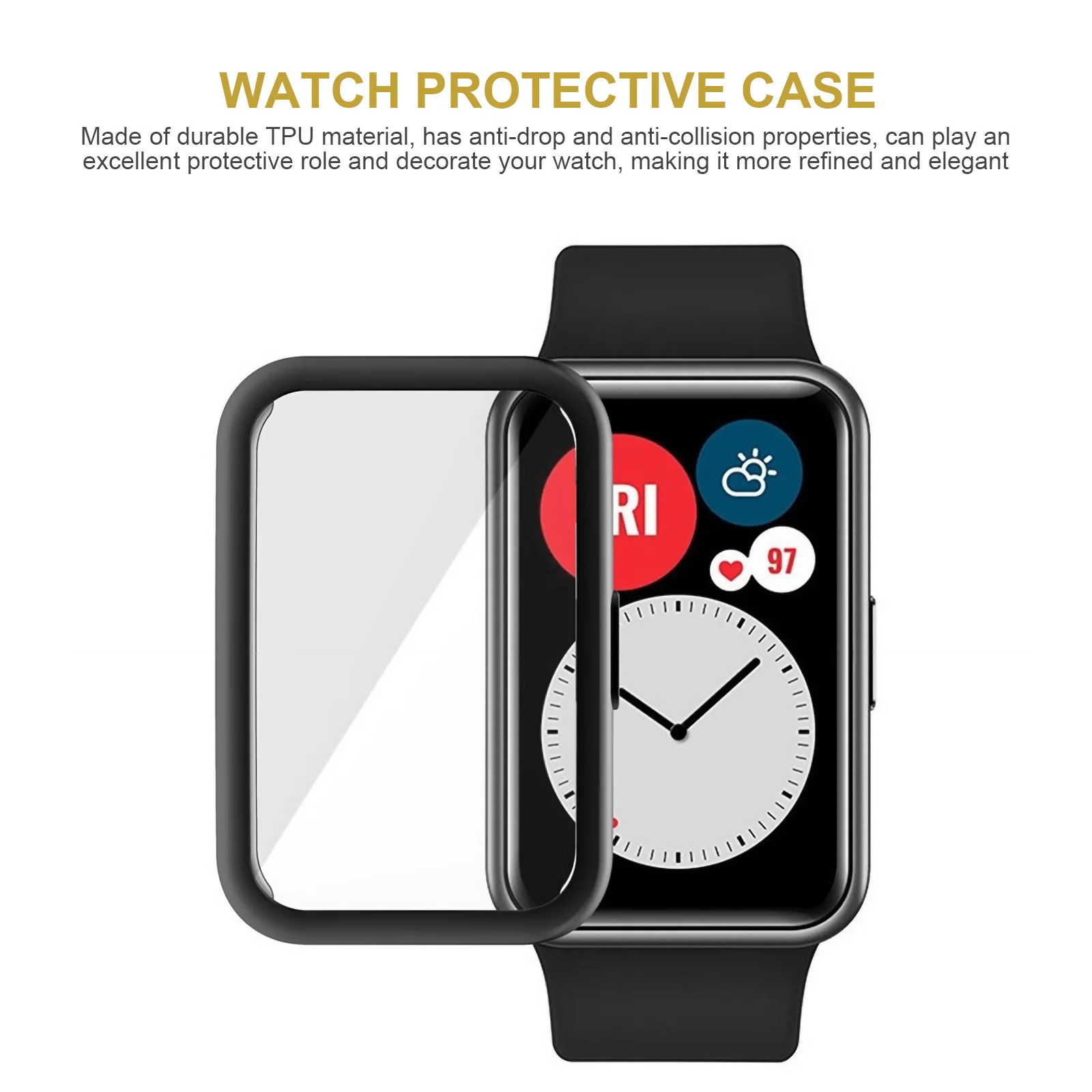 

Watch Case TPU Shell Fashion Cover Simple Covers Protector Caps Cases Protective