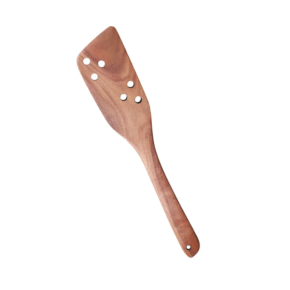 

Teak Wood Spatula Practical Stir Fry Braising Kitchen Utensils Wooden Baking Tool Heat Resistant Practical Spatula Easy
