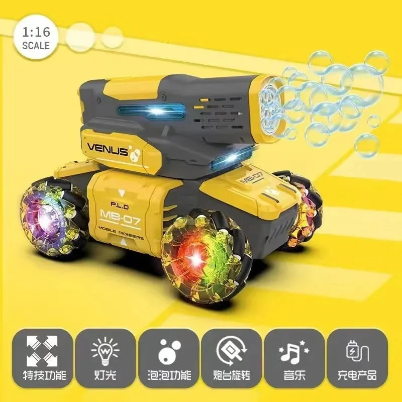 2,4 GHZ Drehen Rc Stunt Auto Wasser Polo Tank Auto Mit Wasser Pistolen Fernbedienung Spray Auto Allrad Junge maschine Rüstung Spielzeug Auto