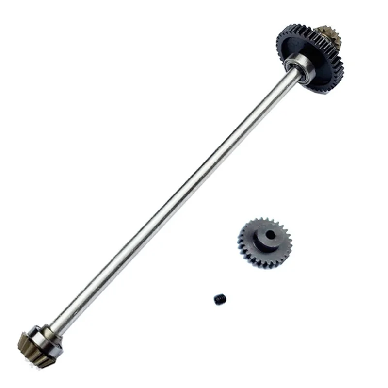 Metal Center Drive Shaft and Reduction Gear 27T Motor Gear for Wltoys A959-B A969-B A979-B 1/18 RC Car Upgrade Parts