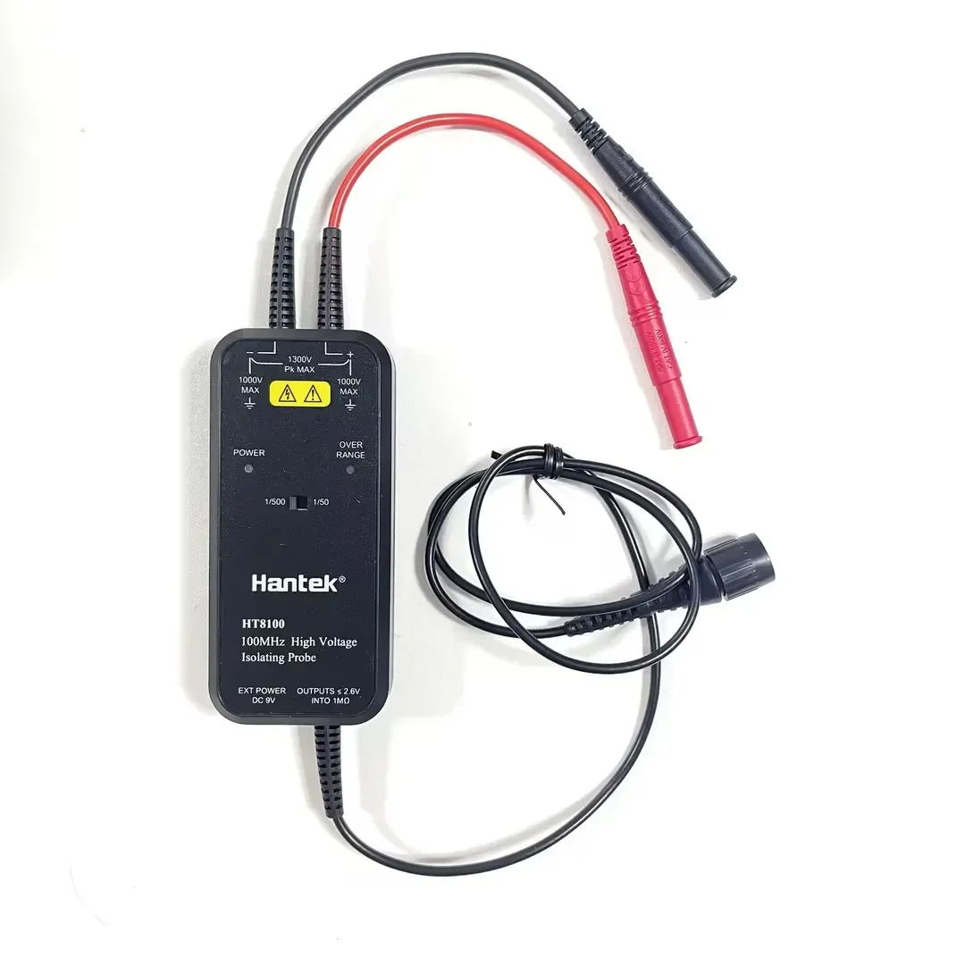 Hantek 100MHZ Oscilloscope HT8050/HT8100 High Voltage Differential Probe Isolation Probe LED Indicator Accessory Tools