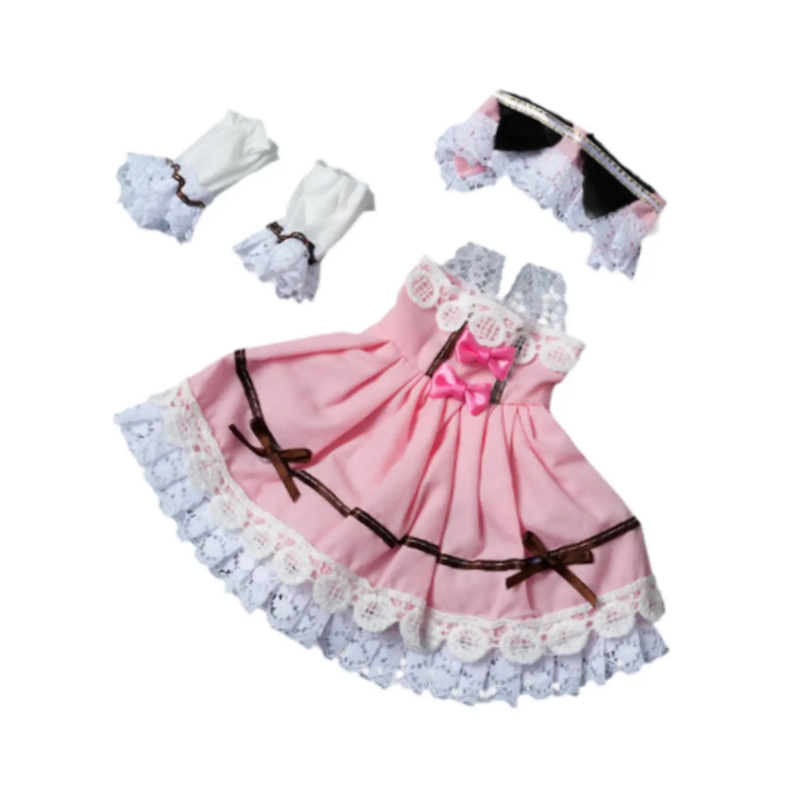 

Платье куклы BJD 1:6 с рукавами, костюм для косплея ваших собственных кукол