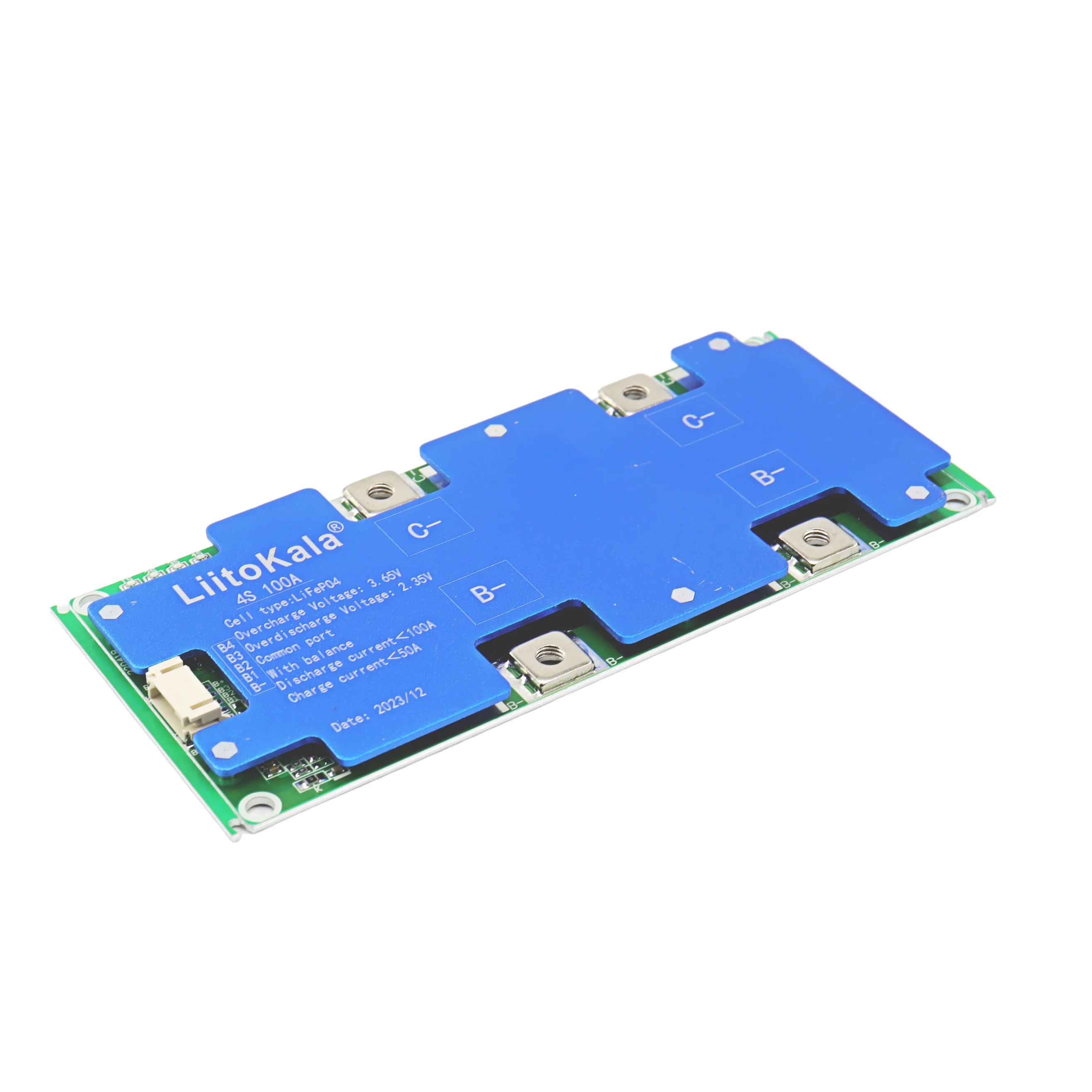 LiitoKala 4S 12V 100A BMS LiFePo4 ليثيوم فوسفات الحديد حماية البطارية لوحة دوائر كهربائية مع شحن متوازن