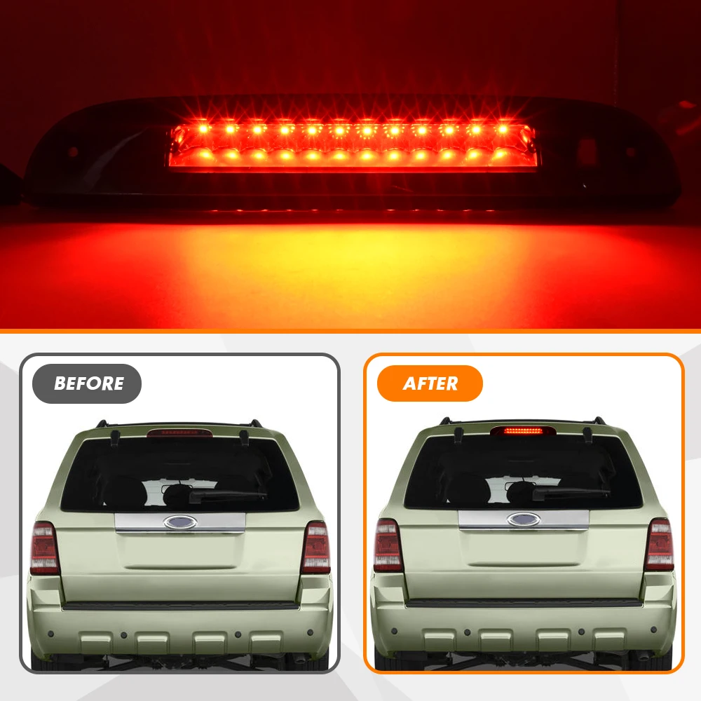 LED Tail Light High Mount Third 3rd Brake Taillight Rear Stop Lamp FOR Ford Explorer 2002-2010 FOR Ford Escape 2008-2012