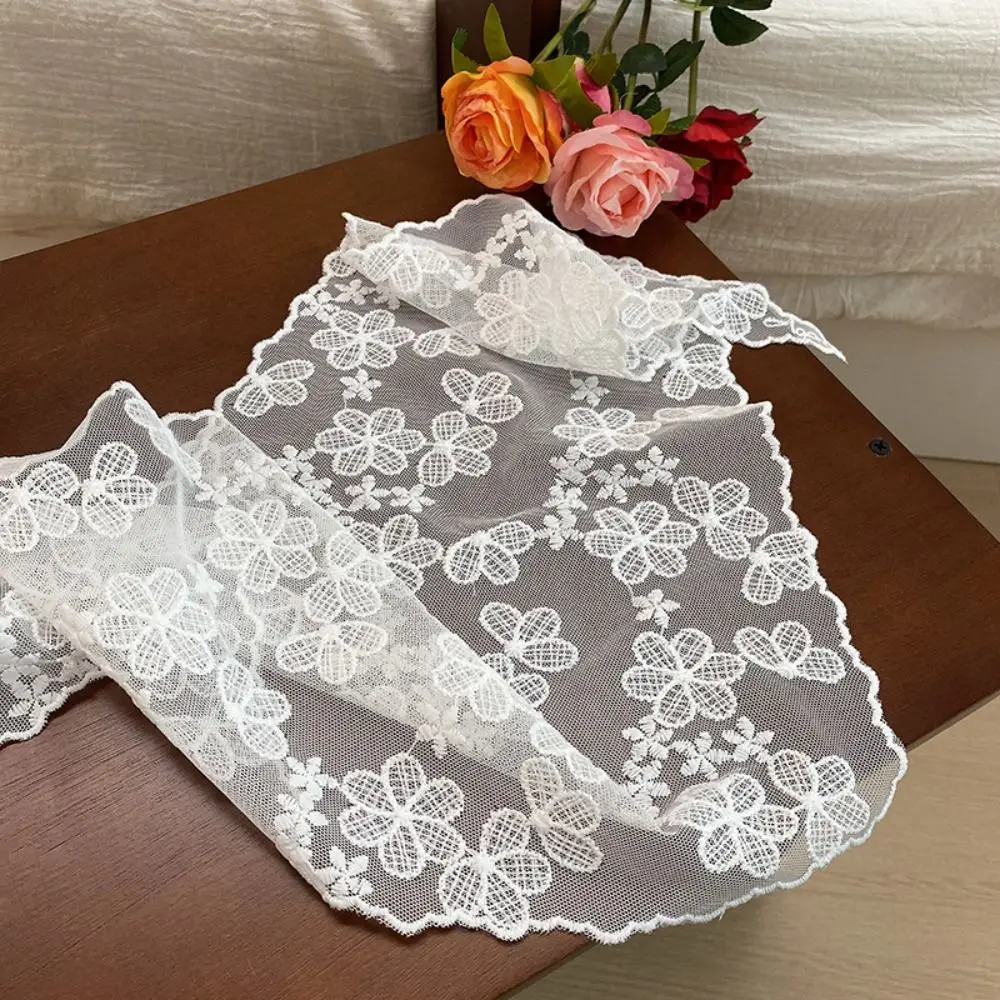 

Cute Flower Triangle Bandana Turban Wraps Lace Hair Scarf Hair Accessories Countryside Style Triangle Scarf Ladies